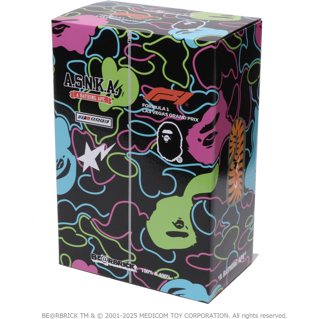 BAPE X F1 LAS VEGAS BE@RBRICK 100%&400%