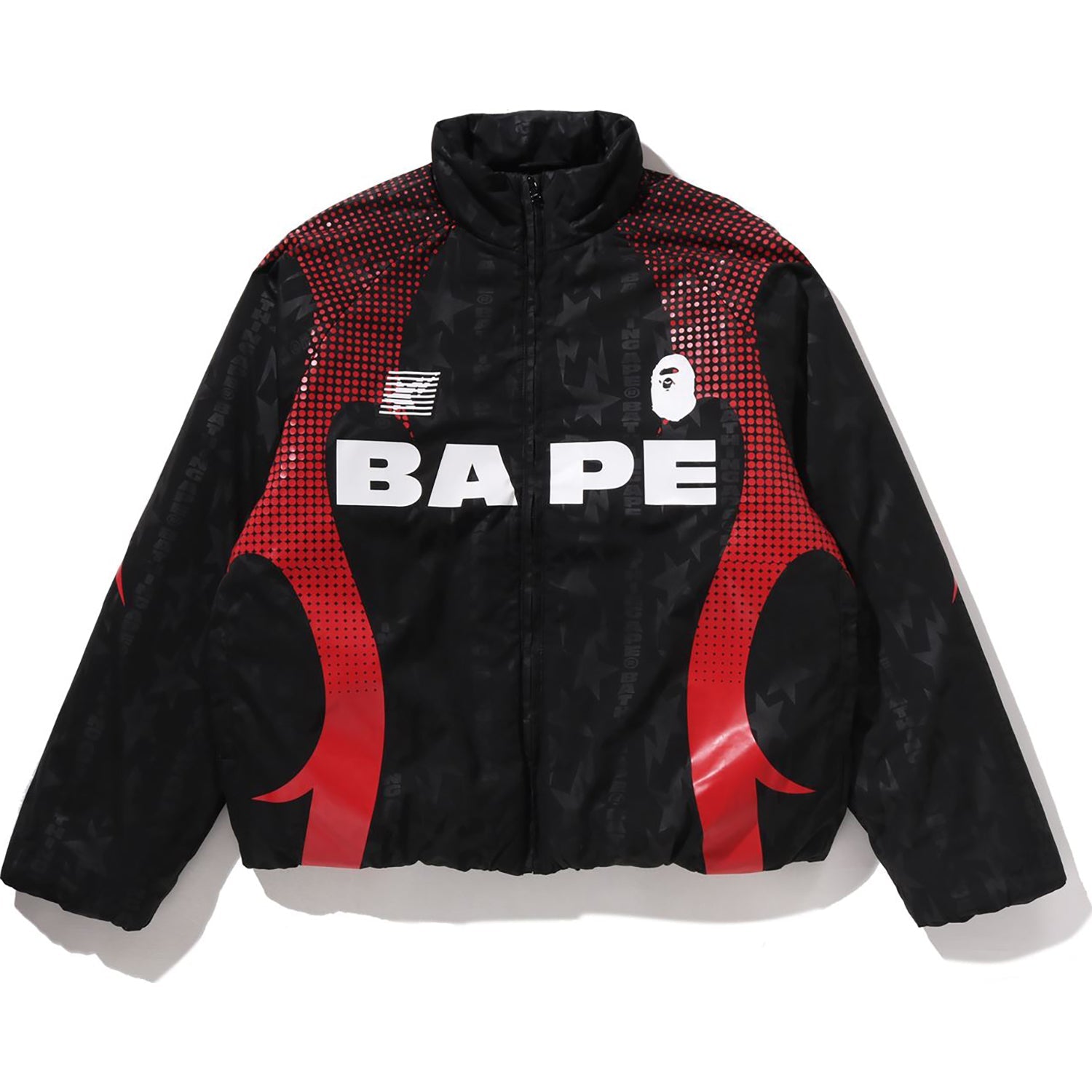 ABA FRAME MONOGRAM JACQUARD MULTI LOGO PADDED JACKET MENS