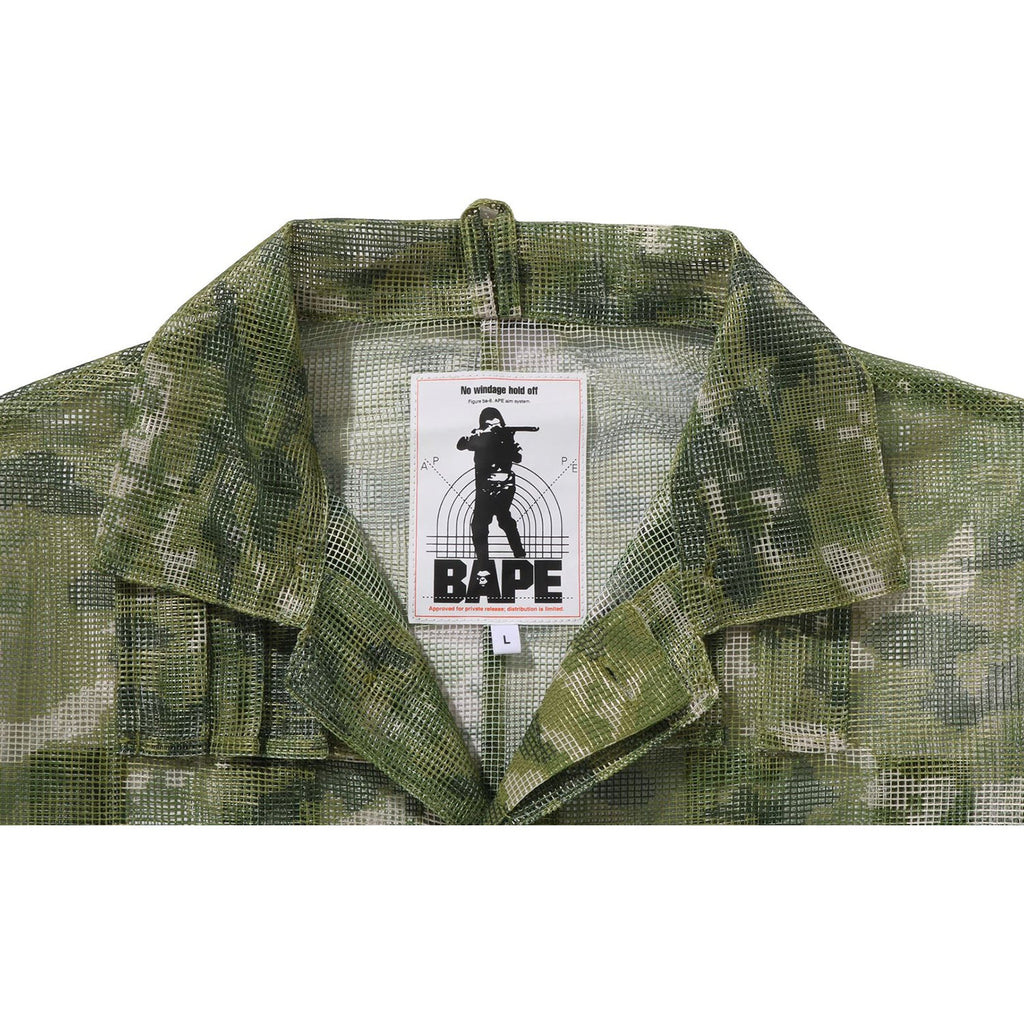 MULTI PIXEL CAMO MASK HOODED SHIRT JACKET MENS