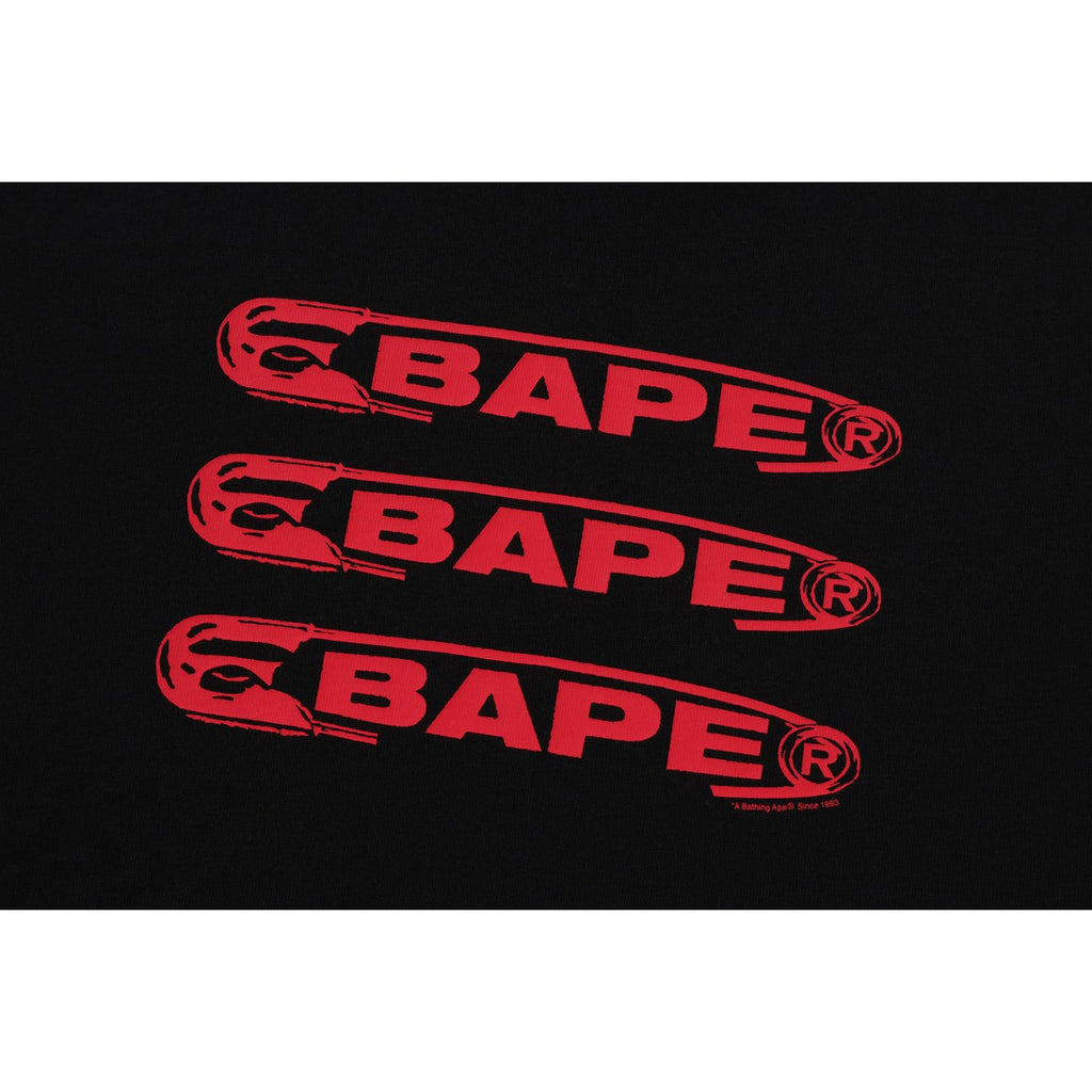 BAPE PIN LOGO RELAXED FIT TEE MENS
