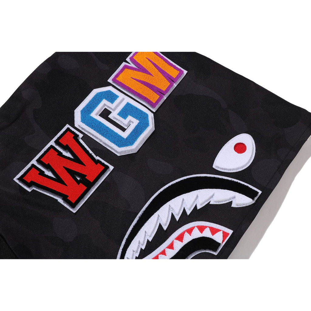COLOR CAMO SHARK RELAXED FIT HOODIE TRACK JACKET MENS